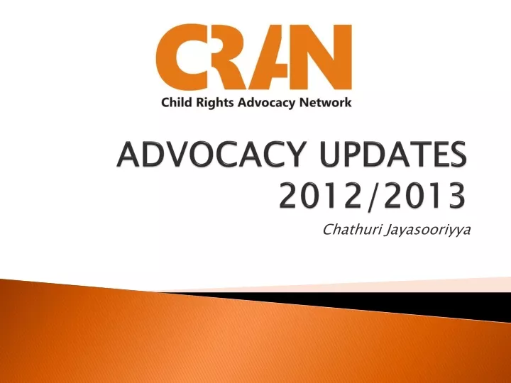 advocacy updates 2012 2013