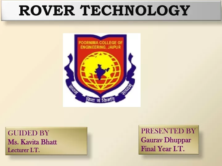 rover technology