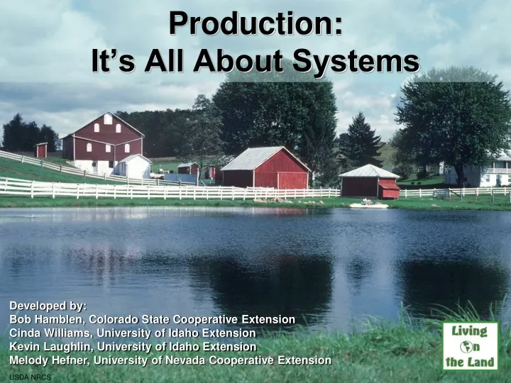 production it s all about systems