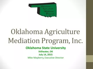 Oklahoma Agriculture Mediation Program, Inc.