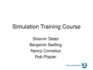 Simulation Training Course