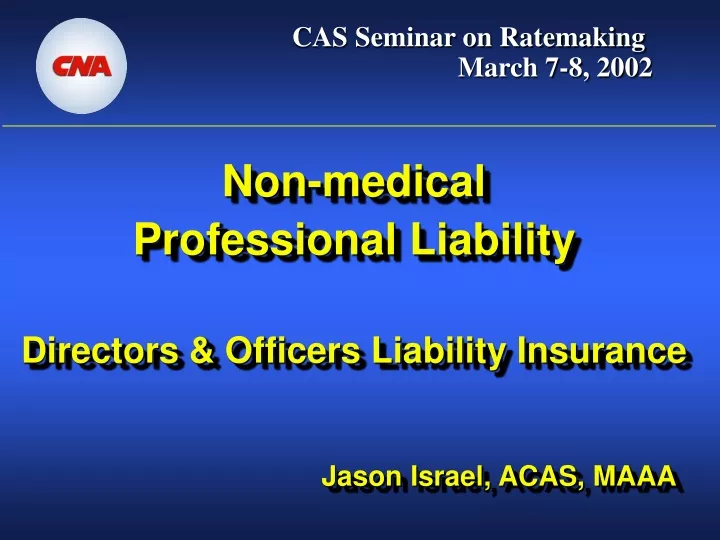 non medical professional liability directors officers liability insurance