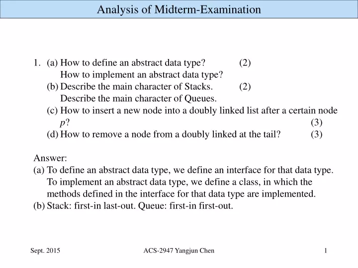1 a how to define an abstract data type