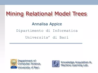 Mining Relational Model Trees