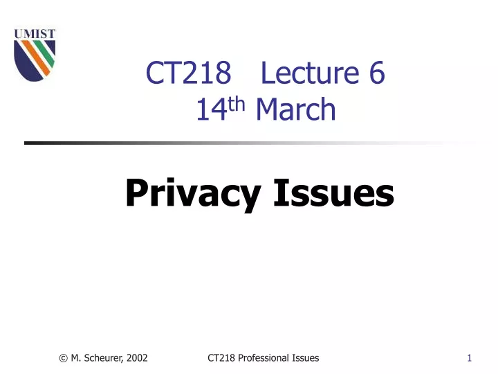 ct218 lecture 6 14 th march
