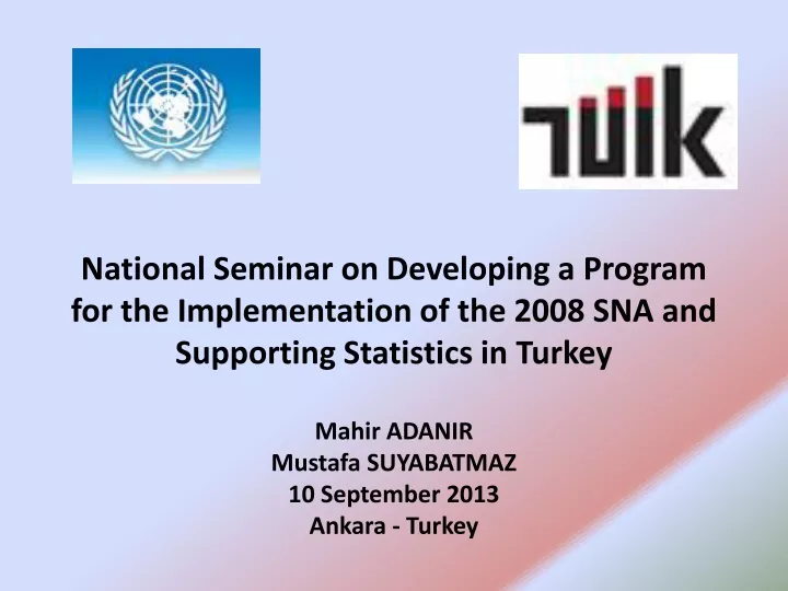 national seminar on developing a program