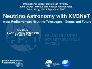 Neutrino Astronomy with KM3NeT was: Mediterranean Neutrino Telescopes - Status and Future