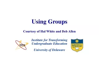 Using Groups