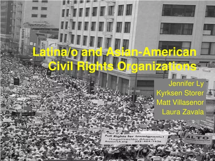latina o and asian american civil rights organizations