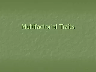 Multifactorial Traits