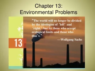 Chapter 13: Environmental Problems
