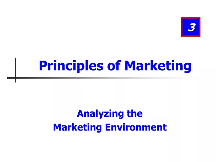 principles of marketing