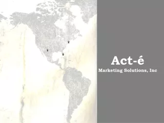 Act-é Marketing Solutions, Inc