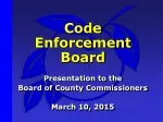 Code Enforcement Board - slide 1