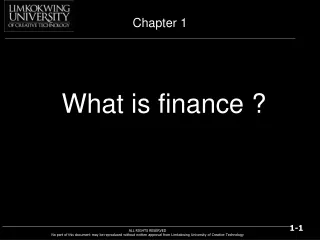 What is finance ?