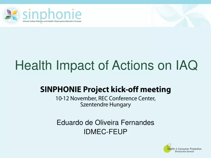 health impact of actions on iaq