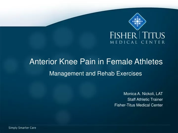 anterior knee pain in female athletes