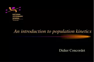An introduction to population kinetics