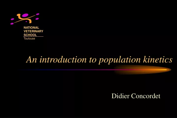 an introduction to population kinetics