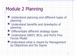 Module 2 Planning