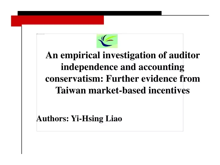 an empirical investigation of auditor