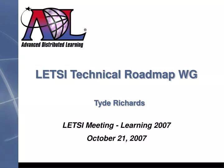 letsi technical roadmap wg