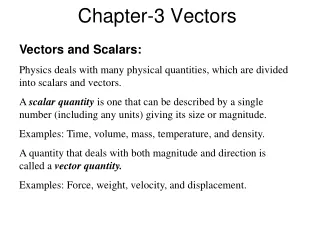 Chapter-3 Vectors