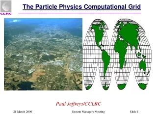 The Particle Physics Computational Grid
