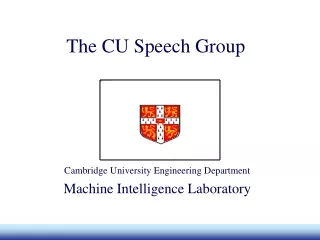 The CU Speech Group