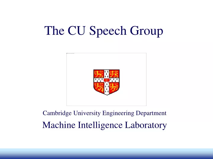 the cu speech group