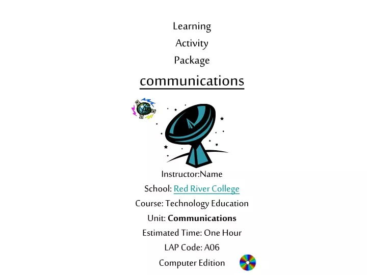 learning activity package communications