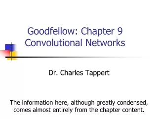 Goodfellow: Chapter 9 Convolutional Networks