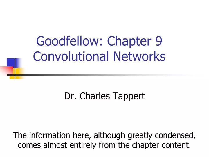 goodfellow chapter 9 convolutional networks