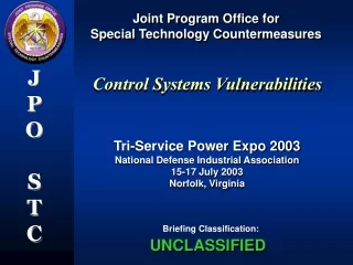 Joint Program Office for Special Technology Countermeasures