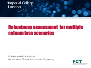 Robustness assessment  for multiple column loss scenarios