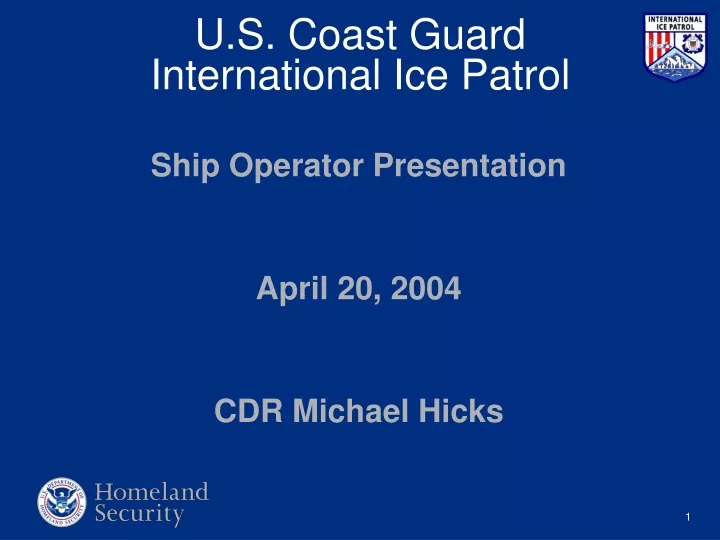 u s coast guard international ice patrol