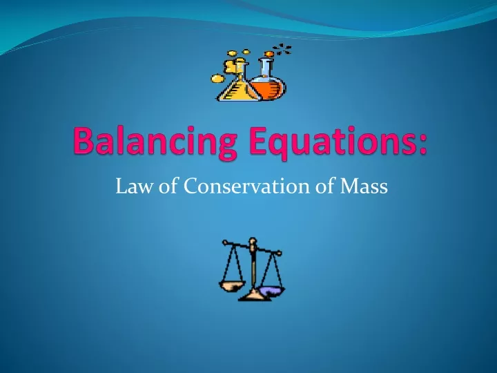 balancing equations