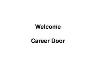 Welcome  Career Door