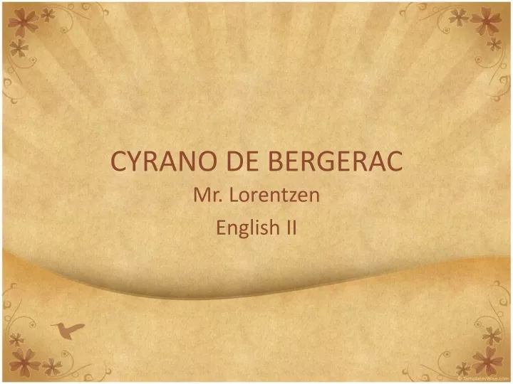 cyrano de bergerac