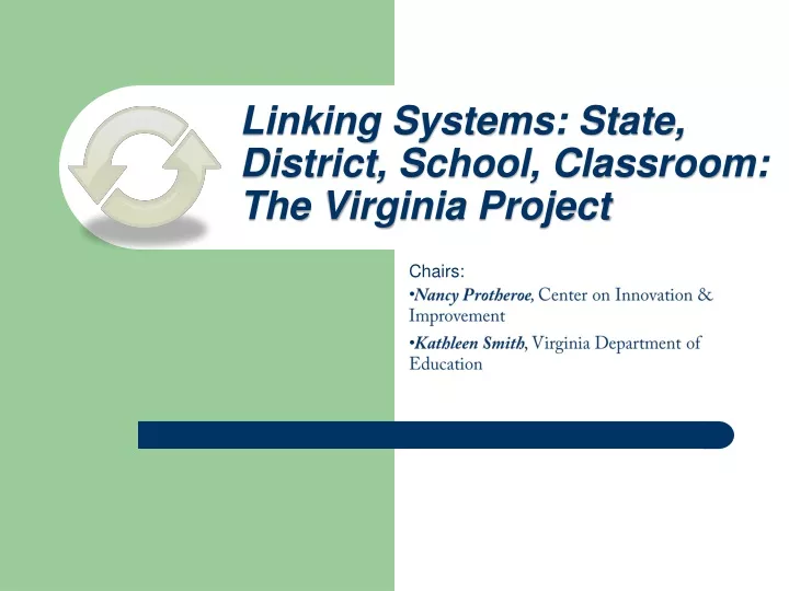 linking systems state district school classroom the virginia project