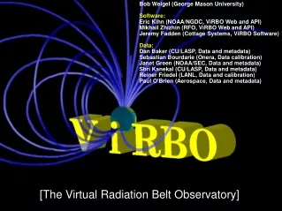 [The Virtual Radiation Belt Observatory]