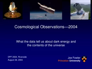 Cosmological Observations—2004