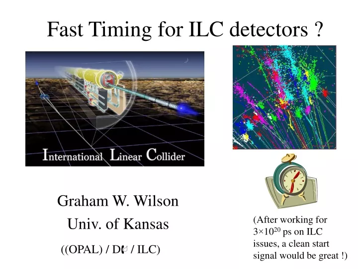 fast timing for ilc detectors