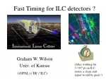 Fast Timing for ILC detectors ?