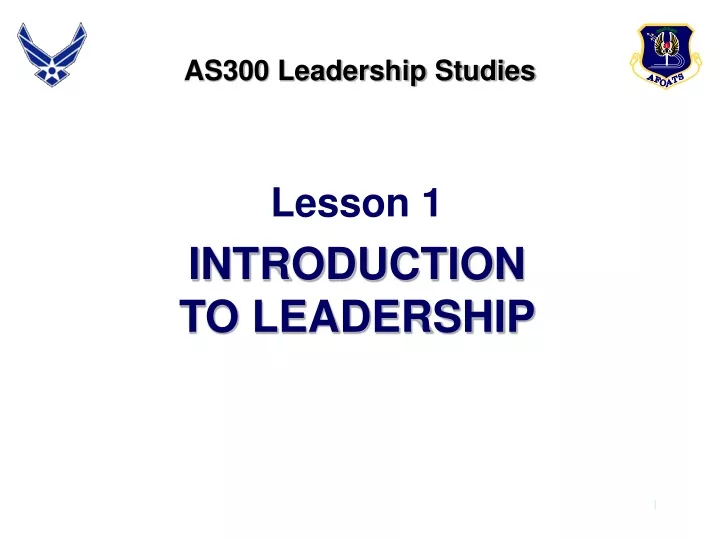 as300 leadership studies