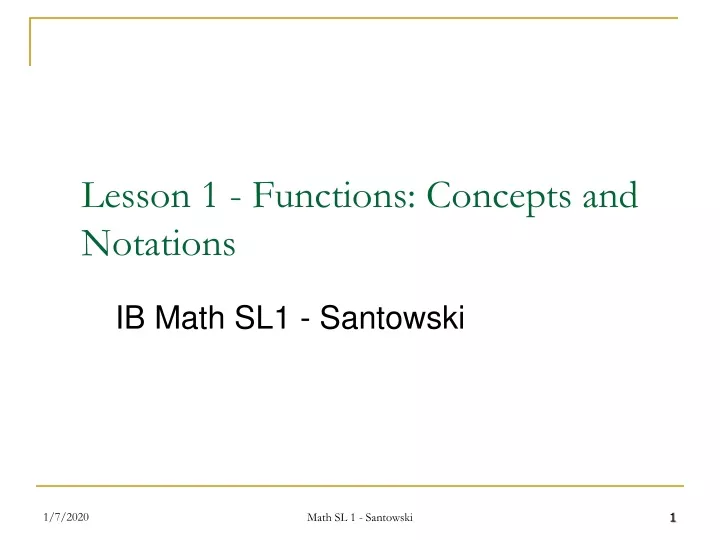 lesson 1 functions concepts and notations