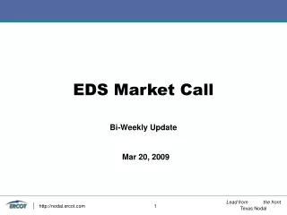 EDS Market Call