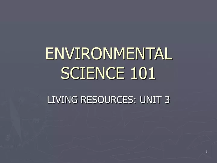environmental science 101
