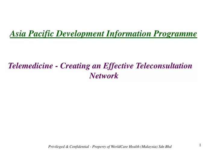 asia pacific development information programme