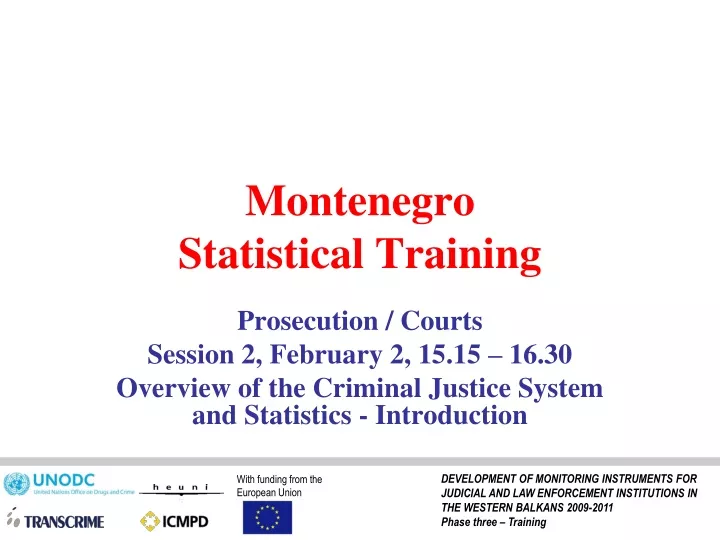 montenegro statistical training